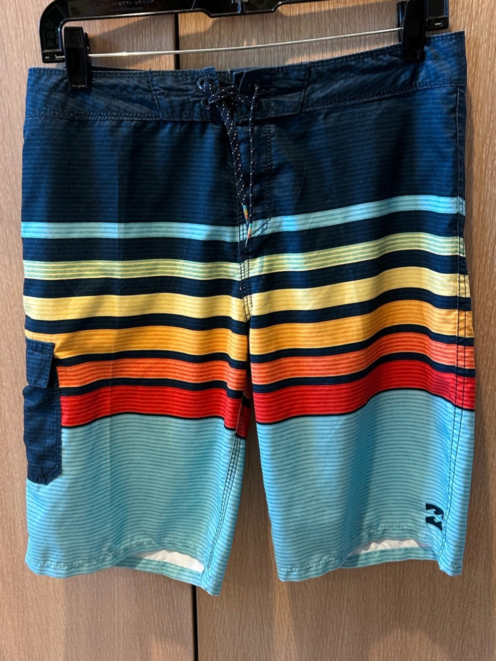 Billabong All Day OG Multi-colored Stripe Boardshorts Size: 29